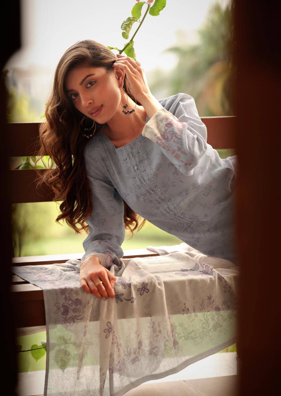 SAFIRA By SANNA Fashion 11149 TO 11154 series Beautiful Festive Suits Stylish PURE HAMP LINEN PRINTED Dresses At Wholesale Price